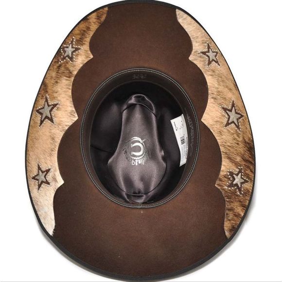 CHARLIE 1 HORSE Back at the Ranch Almost Famous "Cordova" Brown Hat 6 3/4 - Picture 5 of 10